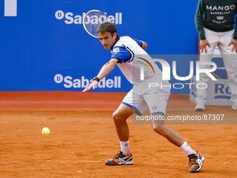 BARCELONA-SPAIN - April 22: Tommy Robredo in the match between Tommy Robredo and Matosevic, for second round of the Barcelona Open Banc Saba...