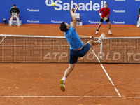 BARCELONA-SPAIN -22 April: match between Marcel Granollers and D. Thiem, for the Barcelona Open Banc Sabadell, 62 Trofeo Conde de Godo, play...
