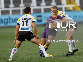 Nathan Wilde of Newcastle Thunder  in action during the BETFRED Championship match between Newcastle Thunder and York City Knights at Kingst...