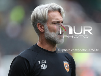 Peter van der Veen, Hull City's assistant manager during the Sky Bet Championship match between Hull City and Sheffield United at the MKM St...