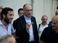 Enrico Letta leader of PD at the Festa dell'Unità in Pisa, Italy, on September 4, 2022. The leader of the Democratic Party attended the clos...