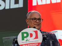 Roberto Gualtieri mayor of Rome during the opening demonstration of the election campaign of the Roman PD in Piazza Sant'Apostoli in Rome, 6...