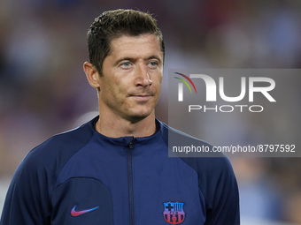 Robert Lewandowski centre-forward of Barcelona and Poland prior during the UEFA Champions League group C match between FC Barcelona and Vikt...