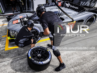 mechanic, mecanicien, Peugeot TotalEnergies atmosphere, Michelin, during the 6 Hours of Fuji 2022, 5th round of the 2022 FIA World Endurance...