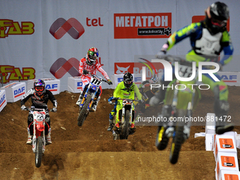 The BATTLE BEGINS SUPERCROSS 2015 AMA (American Motorcyclist Association) Sofia championship  finale race from the first day in Arena Armeec...