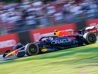 Sergio Perez driving the (11) Oracle Red Bull Racing RB18 during the practice session of F1 Grand Prix of Italy at Autodromo di Monza on Sep...
