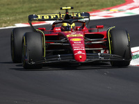Carlos Sainz of Scudera Ferrari during the Formula 1 Italian Grand Prix practice three at Circuit Monza, on September 10, 2022 in Monza, Ita...