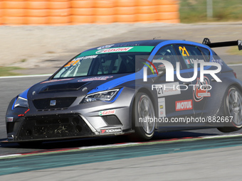 BARCELONA -october 31- SPAIN: Marie Baus-Coppens during the Seat Leon Eurocup Race of the Internacional GT Open, celebrated en the Circuit d...