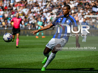 Inter's Denzel Dumfries portrait during the italian soccer Serie A match Udinese Calcio vs Inter - FC Internazionale on September 18, 2022 a...