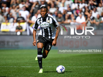 Udinese's Destiny Iyenoma Udogie portrait in action during the italian soccer Serie A match Udinese Calcio vs Inter - FC Internazionale on S...