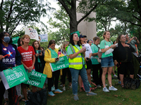 Demonstrators gather for a rally near the U.S. Capitol in Washington, D.C. on September 22, 2022 to urge the Senate to pass a federal ban on...