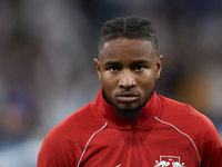 Christopher Nkunku second striker of RB Leipzig and France poses prior the UEFA Champions League group F match between Real Madrid and RB Le...