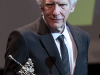 Canadian screenwriter and director David Cronenberg receives the Donostia Award at the San Sebastian Festival, September 21, 2022, in San Se...