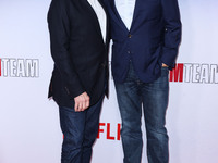 American film producer and director Frank Marshall and Co-CEO/Chief Content Officer of Netflix Ted Sarandos arrive at the Los Angeles Specia...