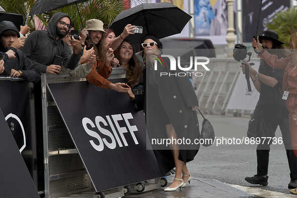 Diane Kruger  arrived at the Maria cristina Hotel  at the 70th edition of the San Sebastian International Film Festival on September 23, 202...