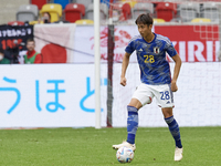 Hiroki Ito centre-back of Japan and VfB Stuttgart controls the ball during the international friendly match between Japan and United States...