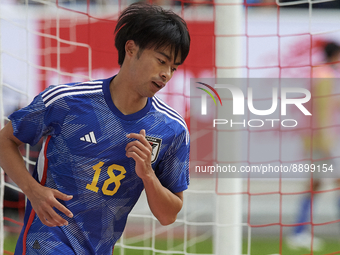 Kaoru Mitoma left winger of Japan and Brighton & Hove Albion during the international friendly match between Japan and United States at Merk...