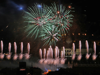 The festivities of La Merce, patron saint of Barcelona, have concluded with the traditional pyromusical, in Barcelona on 26th September 2022...