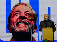  The candidate for the presidency of the republic Luís Inácio Lula da Silva (PT) meets with artists and intellectuals during a meeting with...
