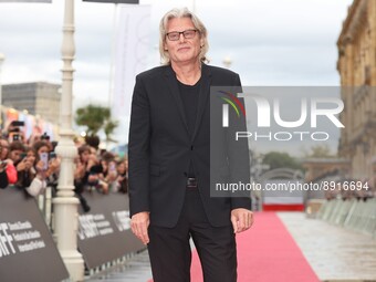 The director, Andrew Dominik, on the closing Red Carpet of the 70th edition of the San Sebastian International Film Festival on September 24...
