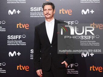 Antonio Pagudo on the Red Carpet at the closing ceremony of the 70th edition of the San Sebastian International Film Festival on September 2...