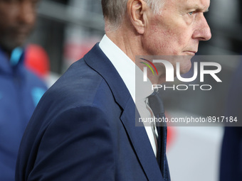 LONDON ENGLAND - SEPTEMBER 26 : Sir Geoff Hurst Ex England and West Ham United during UEFA Nations League - Group A3 match between England a...