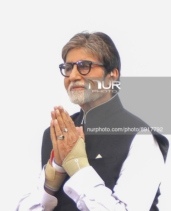 Bollywood actor Amitabh Bachchan is seen at an event in Mumbai, India on October 2, 2018. 