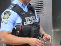 Peel Regional Police officer describes how prisoners would be handcuffed during transport in the prisoner transport vehicle (Paddy Wagon) du...