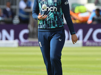 England Women's Sophie Ecclestone during Women's One Day International Series match between England Women against India Women at Lord's Cric...