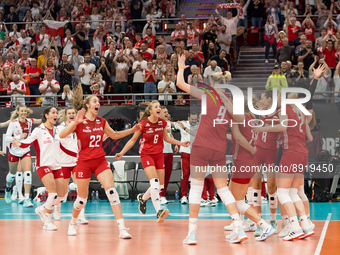 Radsoc reprezentacji Polski during the FIVB Volleyball Women's World Championship match between Poland v Thailand, on September 27, 2022, in...