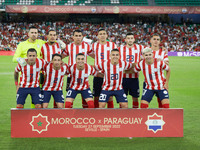 Team of Paraguay during the international friendly football match between Paraguay and Morocco on September 27, 2022 at Benito Villamarin St...