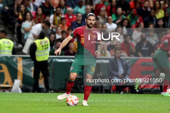 Ruben Neves of Portugal in action during the UEFA Nations League Group A2 football match between Portugal and Spain, at the Municipal Stadiu...
