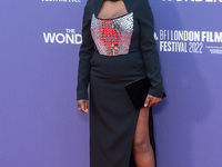 LONDON, UNITED KINGDOM - OCTOBER 07, 2022: Fiona Lamptey attends the European Premiere of 'The Wonder' at the Royal Festival Hall during the...