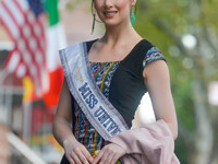 Miss Universe Guatemala, Ivana Batchelor participates in the inauguration of the restaurant 
