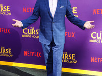 American actor and comedian John Michael Higgins arrives at the Los Angeles Special Screening Of Netflix's 'The Curse Of Bridge Hollow' held...