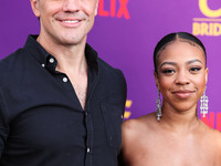 American writer, producer and director Jeff Wadlow and American actress Priah Ferguson arrive at the Los Angeles Special Screening Of Netfli...