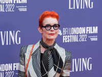 LONDON, UNITED KINGDOM - OCTOBER 09, 2022: Costume designer Sandy Powell attends the UK premiere of 'Living' at the Royal Festival Hall duri...