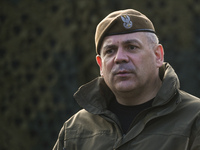 Lieutenant General Wiesław Kukula is seen during the military competition 'Recon Clash-22' in the Bieszczady Mountains, Poland on October 15...