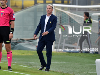 Head coach of Modena Attilio Tesser during the Italian soccer Serie B match AC Pisa vs Modena FC on October 23, 2022 at the Arena Garibaldi...