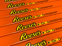 Reese's packaging are seen in a shop in Chicago, United States on October 19, 2022. (