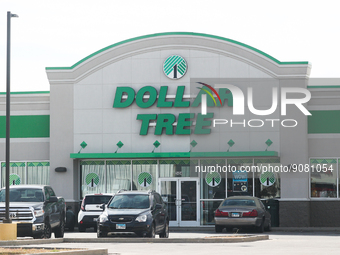Dollar Tree logo is seen on the shop in Streator, United States on October 15, 2022. (