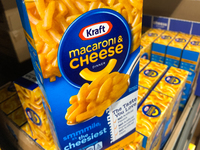 Kraft Macaroni and Cheese is seen in a shop in Chicago, United States on October 16, 2022. (