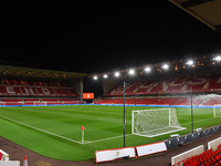 General view inside the City Ground during the Carabao Cup Third Round match between Nottingham Forest and Tottenham Hotspur at the City Gro...