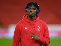 Loic Mbe Soh of Nottingham Forest during the Carabao Cup Third Round match between Nottingham Forest and Tottenham Hotspur at the City Groun...