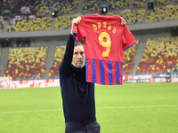 Mihai Stoica manager FCSB in action during the game between FCSB and Rapid Bucuresti in Round 17 of Liga 1 Romania at National Arena Stadium...