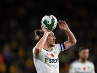 Leeds United's Luke Ayling during the Carabao Cup match between Wolverhampton Wanderers and Leeds United at Molineux, Wolverhampton on Wedne...