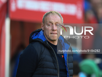 Steve Cooper, Nottingham Forest head coach during the Premier League match between Nottingham Forest and Crystal Palace at the City Ground,...