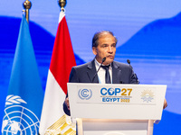 Wilbert Rozas Beltrán, Minister of the Environment of Peru addresses delegates in Plenary room Nefertiti during the resumed High-Level Segme...