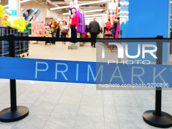 A recently opened Primark store in Bonarka shopping center in Krakow, Poland on November 15, 2022. (