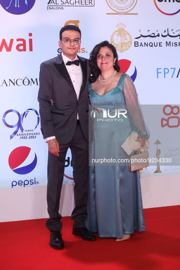  Egyptian director amir ramses  attends the end of the 44th Cairo International Film Festival at Cairo Opera House on November 22, 2022 in C...
